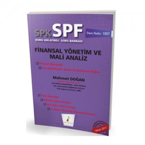Pelikan Yaynlar SPK - SPF Finansal Ynetim ve Mali Analiz Konu Anlatml Soru Bankas 1007