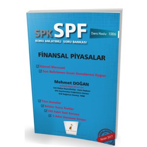 Pelikan Yaynlar SPK - SPF Finansal Piyasalar Konu Anlatml Soru Bankas 1006
