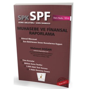 Pelikan Yaynlar SPK - SPF Muhasebe ve Finansal Raporlama Konu Anlatml Soru Bankas 1016