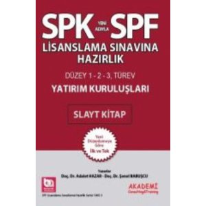 Akademi Consulting SPF Lisanslama Snavlarna Hazrlk Yatrm Kurulular Slayt Kitap