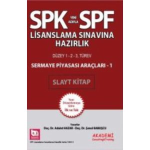 Akademi Consulting SPF Lisanslama Snavna Hazrlk Sermaye Piyasas Aralar 1 Slayt Kitap