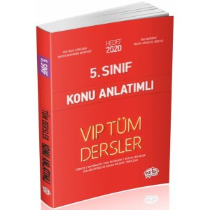 Editr Yaynlar 5. Snf VIP Tm Dersler Konu Anlatml