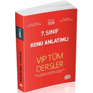Editr Yaynlar 7. Snf VIP Tm Dersler Konu Anlatml