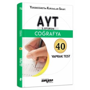Ankara Yaynclk AYT Corafya 40 Yaprak Test
