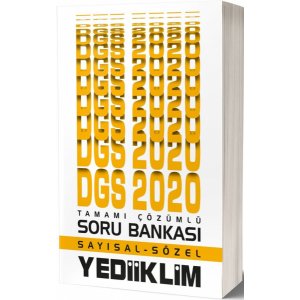 Yediiklim Yaynlar 2020 DGS Saysal Szel Tamam zml Soru Bankas