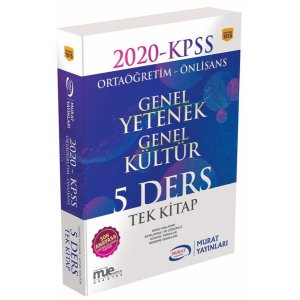 Murat Yaynlar 2020 KPSS Lise nlisans Genel Yetenek Genel Kltr 5 Ders Tek Kitap Konu Anlatm