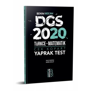 Benim Hocam Yaynlar 2020 DGS Trke Matematik ek Kopart Yaprak Test