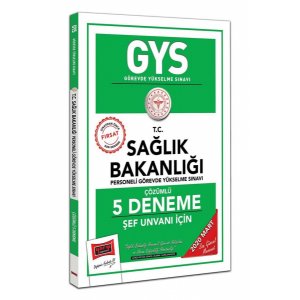 Yarg Yaynlar 2020 GYS T.C. Salk Bakanl ef Unvan in zml 5 Deneme