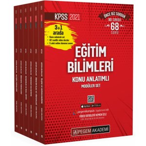 Pegem Yay�nlar� 2025 KPSS E�itim Bilimleri Konu Anlat�ml� Mod�ler Set (6 Kitap)