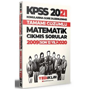Yediiklim Yaynlar 2025 KPSS Genel Yetenek Lisans Matematik Konularna Gre Tamam zml Son 11 Yl km Sorular