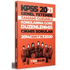 Yediiklim Yaynlar 2025 KPSS Genel Yetenek Konularna Gre Dzenlenmi Tamam zml km Sorular