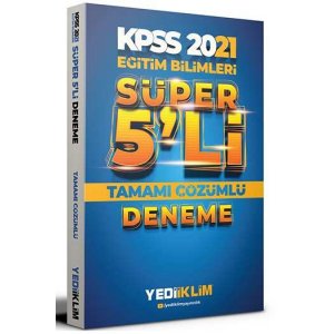 Yediiklim Yaynlar 2025 KPSS Eitim Bilimleri Tamam zml Sper 5 li Deneme