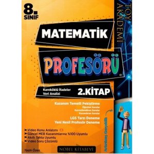 Toy Akademi Yaynlar 8. Snf Matematik Profesr 2. Kitap