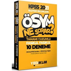 Yediiklim Yaynlar 2025 KPSS Eitim Bilimleri SYM Ne Sorar Tamam zml 8 Fasikl Deneme Snav