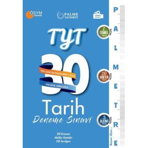 Palme Yaynlar TYT Tarih Palmetre Serisi 30 Deneme Video zml