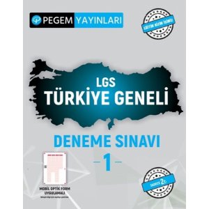 Pegem Yaynlar LGS Trkiye Geneli Deneme Snav 1