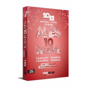 Yediiklim Yaynlar 2025 ALES Saysal Szel Yetenek Tamam zml 7 Fasikl Deneme Snav