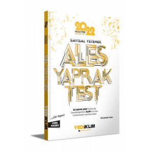 Yediiklim Yaynlar 2024 ALES Saysal Yetenek ek Kopart Yaprak Test