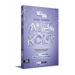 Yediiklim Yaynlar 2025 Master Serisi ALES Szel Yetenek Konu Anlatm