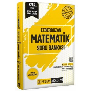 Pegem Yaynlar 2024 KPSS Matematik Ezberbozan Soru Bankas