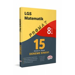 Editr Yaynlar 8. Snf Promat LGS Matematik 15 Deneme Snav