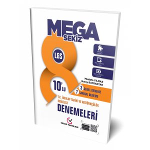 Cevap Yaynlar 8.Snf MEGA 8 T.C. nklap Tarihi ve ngilizce 10 lu Denemeleri