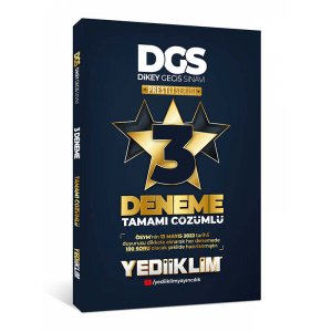 Yediiklim Yaynlar 2024 DGS Tamam zml 3 Deneme