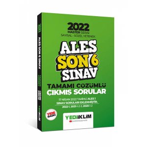 Yediiklim Yaynlar 2024 ALES Saysal - Szel Yetenek Son 6 Snav km Sorular