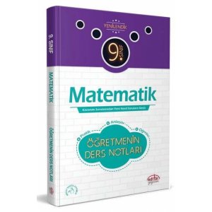 Editr Yaynlar 9.Snf Matematik retmenin Ders Notlar