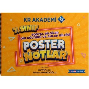 KR Akademi 7. Snf Sosyal Bilgiler Din Kltr ve Ahlak Bilgisi Poster Notlar