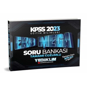 Yediiklim Yaynlar 2023 KPSS Eitim Bilimleri Eko Mega Tamam zml Soru Bankas