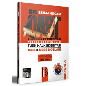 Benim Hocam Yaynlar 2023 ABT Trk Dili ve Edebiyat Trke retmenlii Trk Halk Edebiyat Video Ders Notlar BENG 3