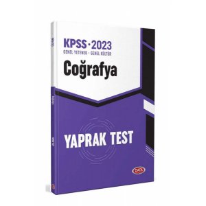 Data Yaynlar 2024 KPSS Corafya Yaprak Test