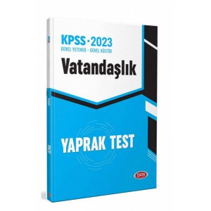 Data Yaynlar 2024 KPSS Vatandalk Yaprak Test