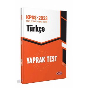 Data Yaynlar 2024 KPSS Trke Yaprak Test