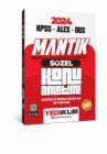 Yediiklim Yaynlar 2025 KPSS - ALES - DGS Szel Mantk Konu Anlatm