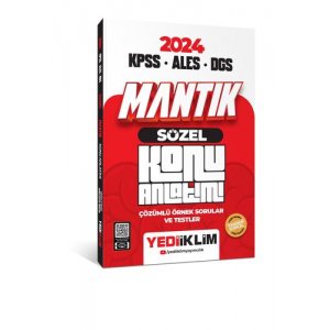 Yediiklim Yaynlar 2025 KPSS - ALES - DGS Szel Mantk Konu Anlatm