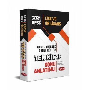 Data Yaynlar 2024 KPSS Lise n Lisans Genel Kltr Genel Yetenek Tek Kitap Konu