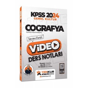 Yediiklim Yaynlar 2025 KPSS Atlye Genel Kltr Corafya Video Ders Notlar