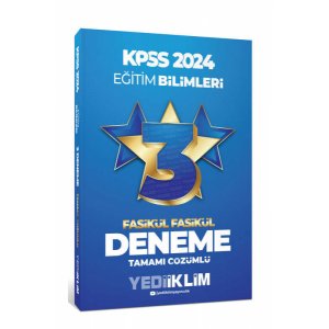 Yediiklim Yaynlar 2025 KPSS Eitim Bilimleri Tamam zml Fasikl Fasikl 3 Yldz Deneme
