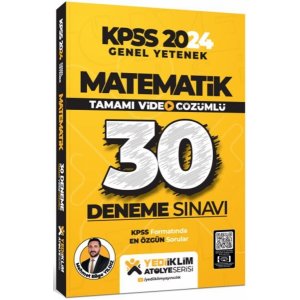 Yediiklim Yaynlar 2025 KPSS Genel Yetenek Atlye Serisi Matematik Tamam Video zml 30 Deneme Snav