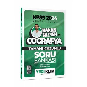 Yediiklim Yaynlar 2024 KPSS Hakan Bileyen ile Corafya Tamam zml Soru Bankas