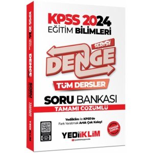 Yediiklim Yaynlar 2024 KPSS Eitim Bilimleri Denge Serisi Tamam zml Tm Dersler Soru Bankas