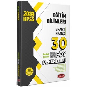 Data Yaynlar 2024 KPSS Eitim Bilimleri Bran Bran 30 Fy Denemeleri