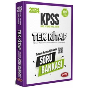 Data Yaynlar 2024 KPSS GYGK Tek Kitap Soru Bankas