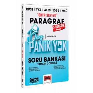 Yarg Yaynlar 2025 KPSS YKS ALES DGS MS Tamam zml Panik Yok Orta Seviye Paragraf Soru Bankas (5 Deneme laveli)