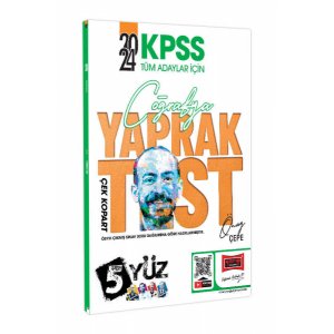 Yarg Yaynlar 2024 KPSS Tm Adaylar in 5Yz Corafya ek Kopart Yaprak Test