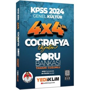 Yediiklim Yaynlar 2024 KPSS Corafya reten 4 x 4 Soru Bankas