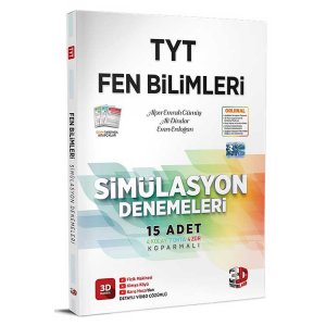 3D Yaynlar 2024 TYT Fen Bilimleri Simlasyon Denemeleri