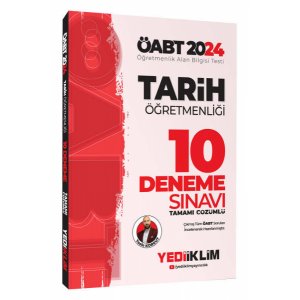 Yediiklim Yaynlar 2024 ABT Tarih retmenlii Tamam zml 10 Deneme